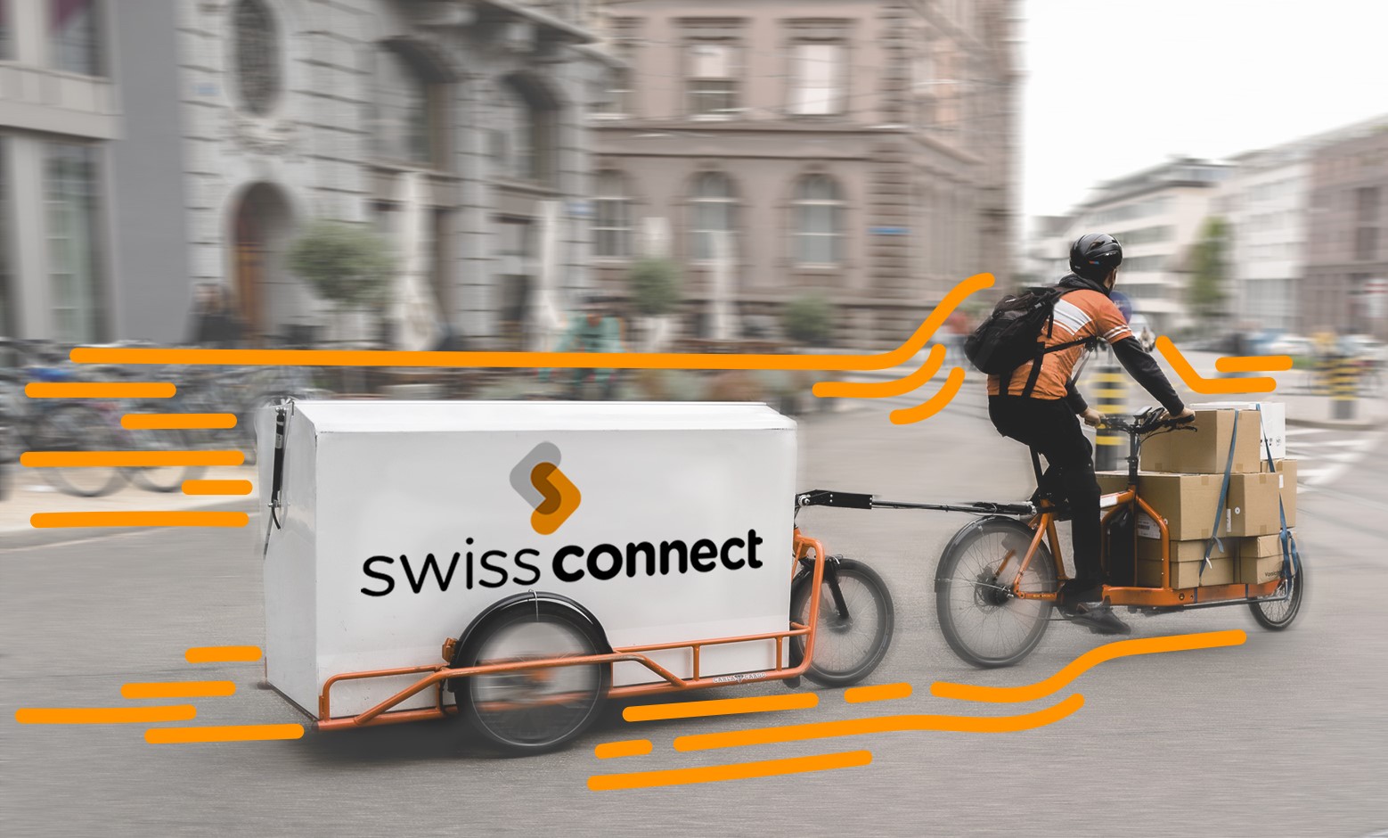 Schnelle und ökologische Transporte in der Stadt mittels Velokurier